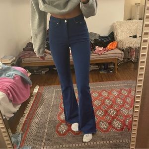 ZARA high rise flare jeans